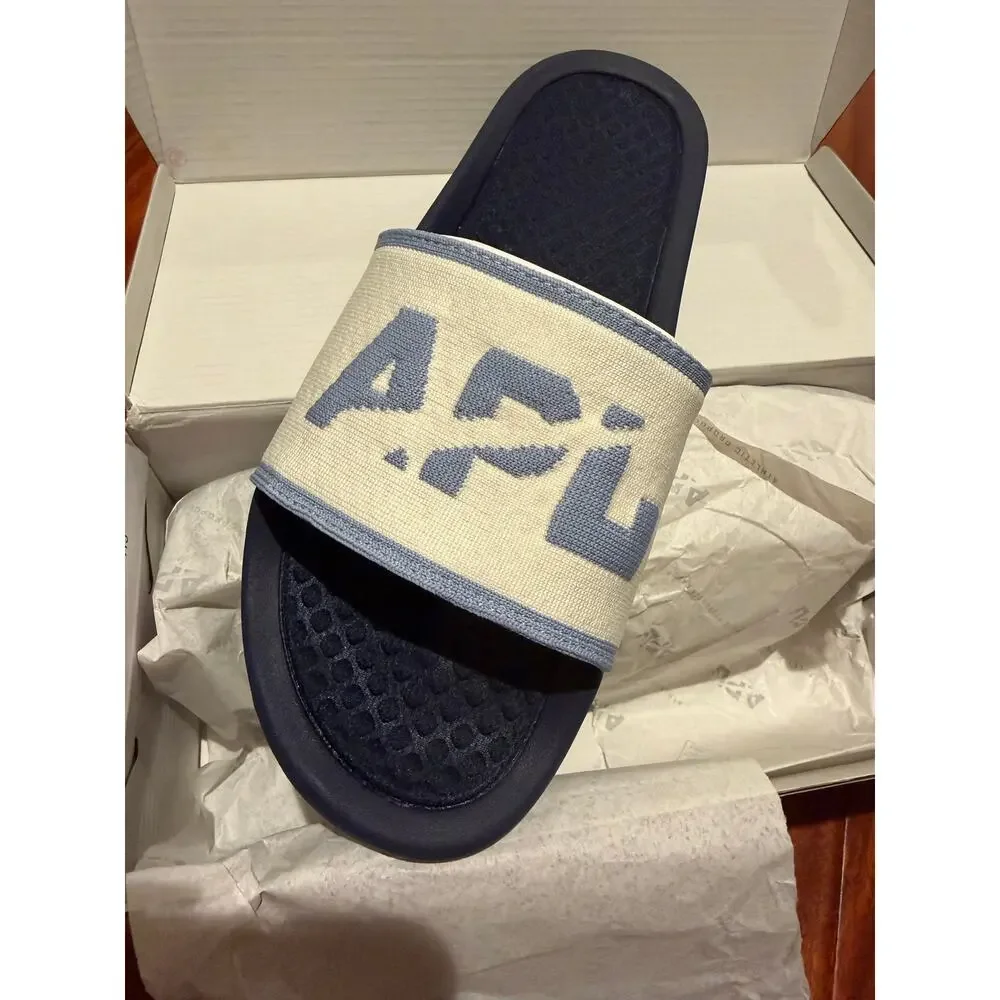 New APL techloom midnight pristine forged blue slides sandals size 8